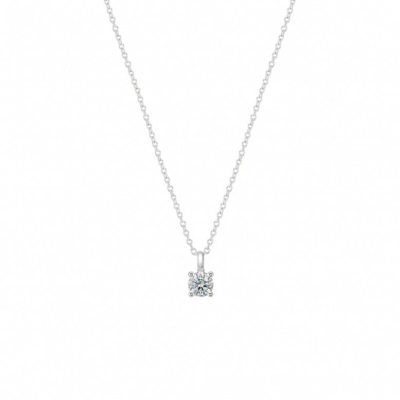 COLAR PRATA CLASSY & CHIC SOLITAIRE SILVER UK.CL.1204.0250