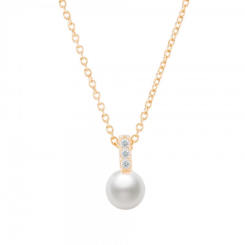 COLAR PRATA PEARLS GOLD UK.CL.1204.0255