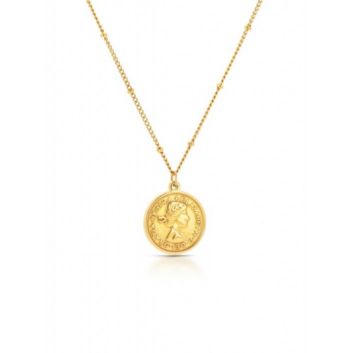 COLAR AÇO SENHORA NECKMESS ROYALTY GOLD OJNN54G