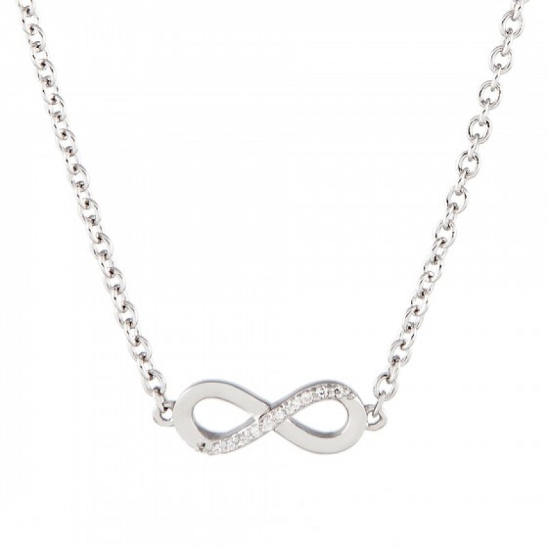 COLAR PRATA MEANINGFUL INFINITE UK.CL.1204.0033