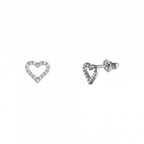 BRINCOS PRATA INFINITY HEART UK.TN.1205.0010