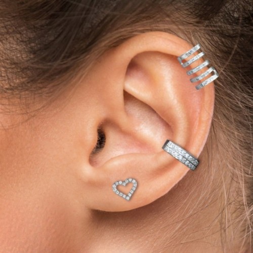 BRINCOS PRATA INFINITY HEART UK.TN.1205.0010