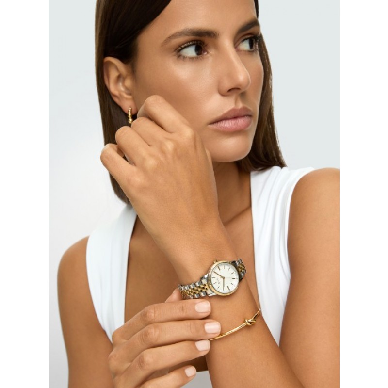 RELÓGIO SENHORA SPLENDORA BICOLOR WHITE DIAL OL9586BB42L