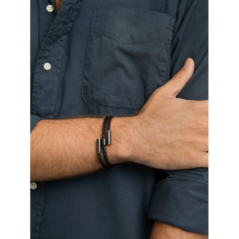PULSEIRA AÇO MEN RUGED BLACK OAMB4212LP