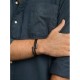 PULSEIRA AÇO MEN RUGED BLACK OAMB4212LP