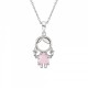 COLAR PRATA GIRL PINK UK.CL.1110.0022