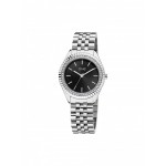 RELÓGIO SENHORA CELEBRITY PRATEADO BLACK DIAL OL9192PS42L