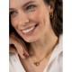 COLAR AÇO SENHORA LUMINOUS CIRCLE GOLD OJLN02G
