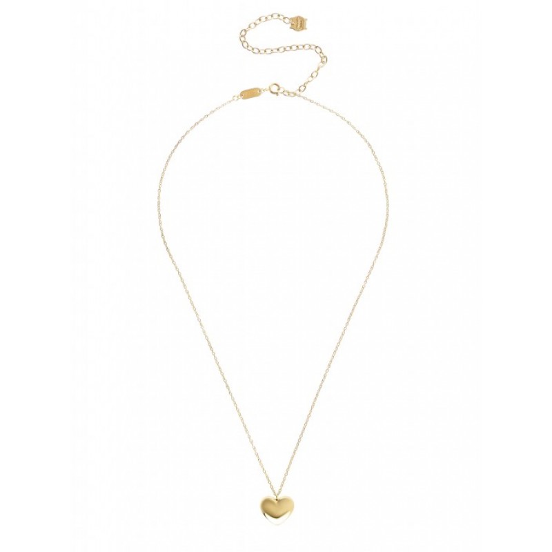 COLAR AÇO SENHORA NECKMESS HEART BIG GOLD OJNN27G