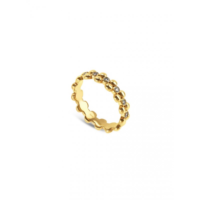 ANEL AÇO SENHORA INFINITY CRYSTAL GOLD OJIDR01G