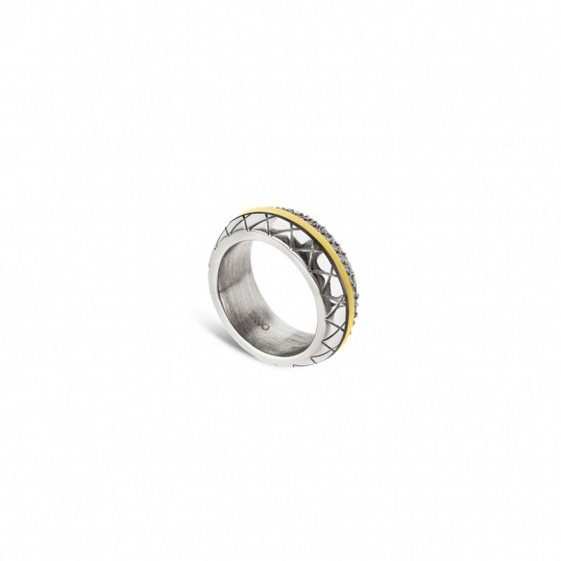 ANEL AÇO SENHORA DELIGHTFUL BICOLOR OJDFR01SG