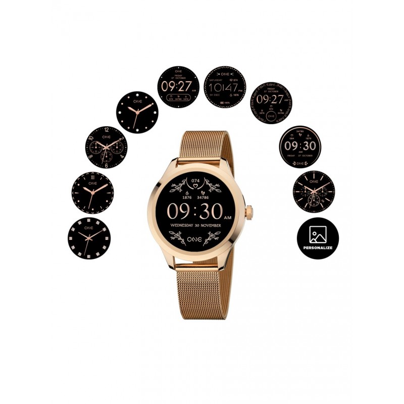 SMARTWATCH MINI ROSE GOLD MESH OSW0025RM51D