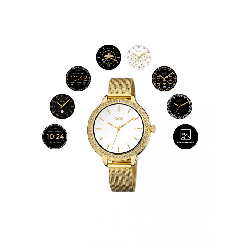 SMARTWATCH MINI SPARK GOLD MESH OSW9810GM51L