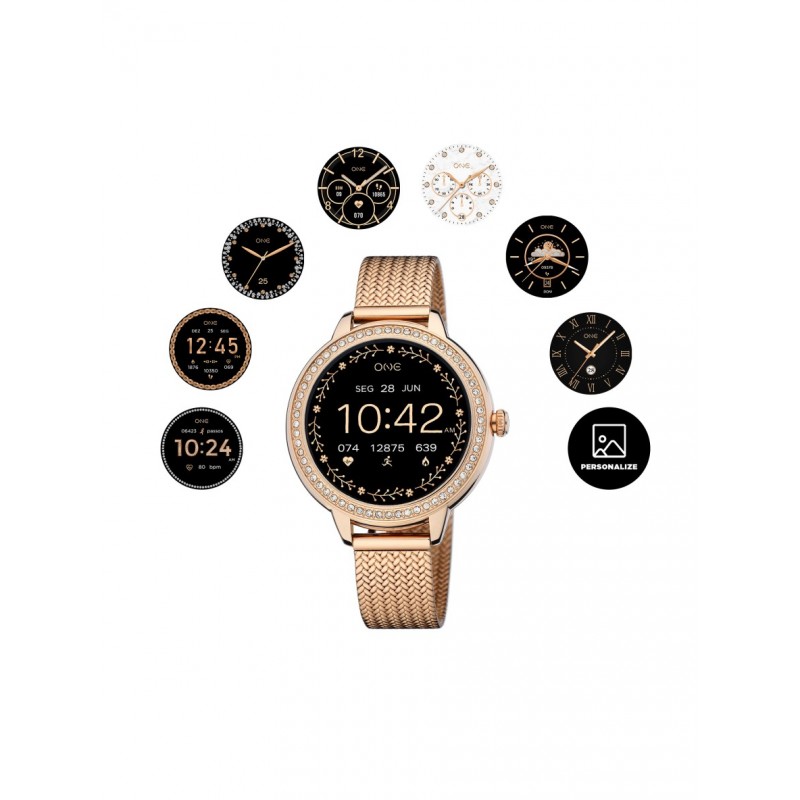 SMARTWATCH MINI SPARK ROSE GOLS MESH OSW9810RM51L