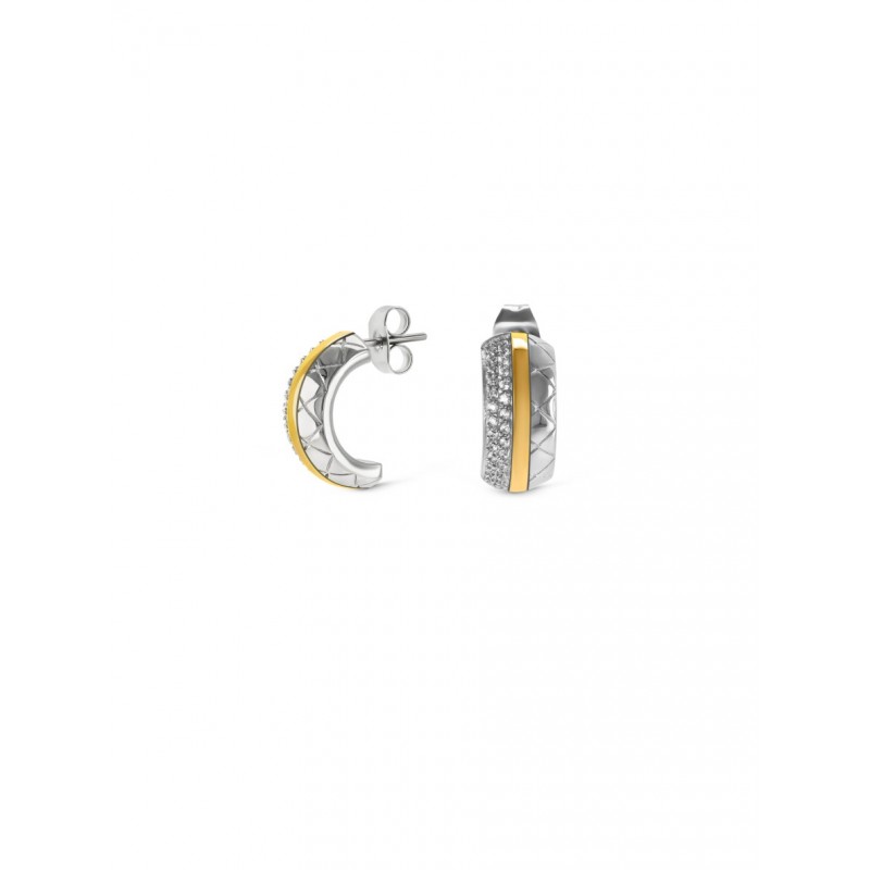 BRINCOS AÇO SENHORA DELIGHTFUL BICOLOR OJDFE01SG