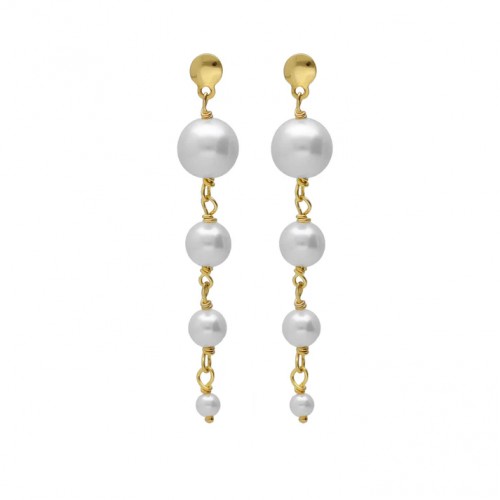 BRINCO PRATA CRISTAL/ CHAMPANHE A5034-06DT