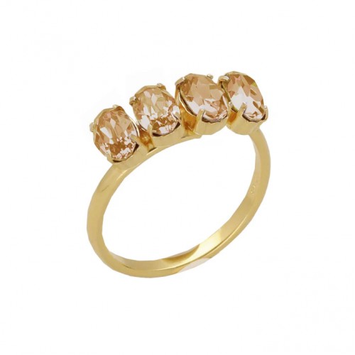 ANEL PRATA AJUSTÁVEL GOOG MORGEN LIGHT TOPÁZIO A5248-06DA
