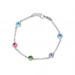 PULSEIRA PRATA BÁSICA MULTICOLOR A0961-MHP