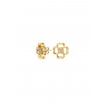 BRINCOS AÇO SENHORA BLISS CRYSTAL GOLD OJBLE01G