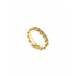 ANEL AÇO SENHORA INFINITY CRYSTAL GOLD OJIDR01G