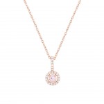 COLAR PRATA LOVE IN ROSE SOLITAIRE UK.CL.1208.0001