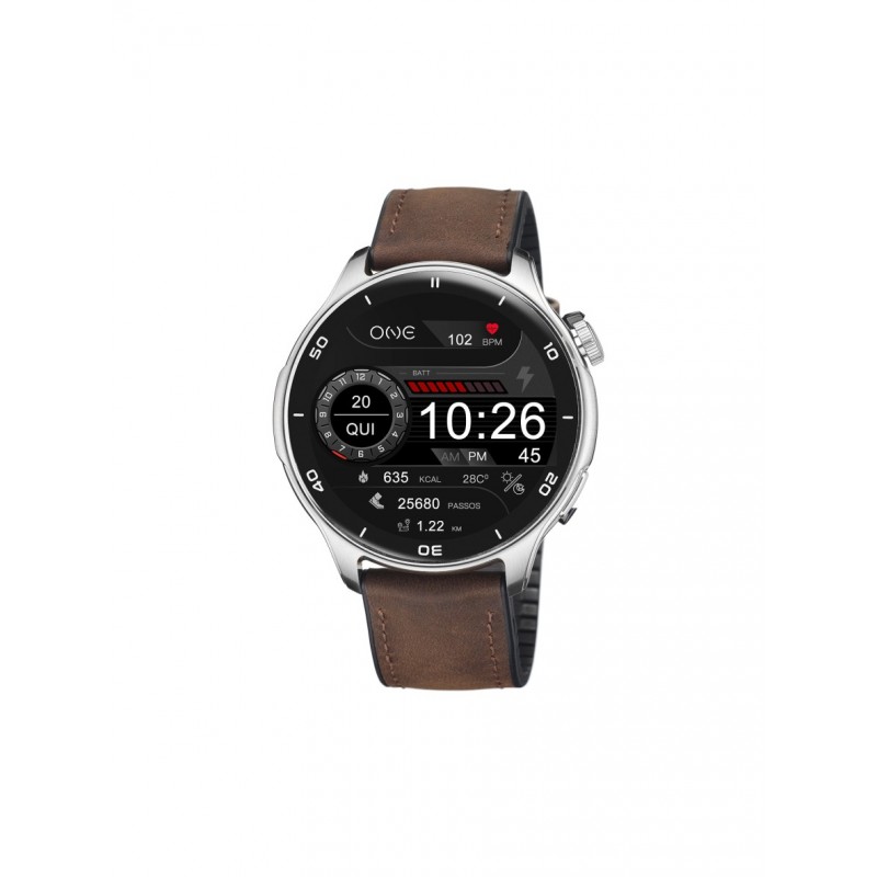 SMARTWATCH MEN EXPLORER GPS BROWN LEATHER OSW9822BP51L