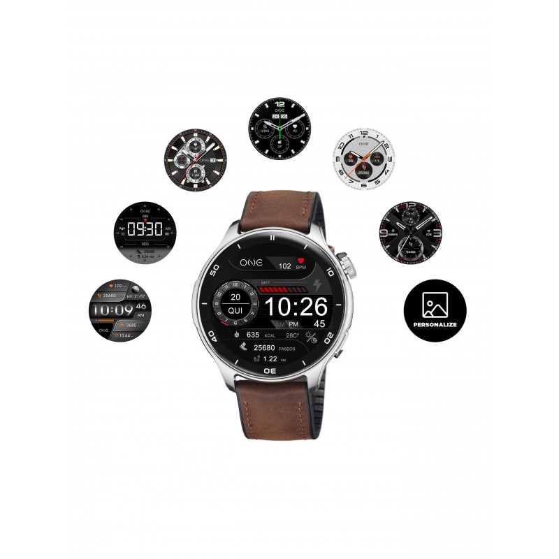 SMARTWATCH MEN EXPLORER GPS BROWN LEATHER OSW9822BP51L