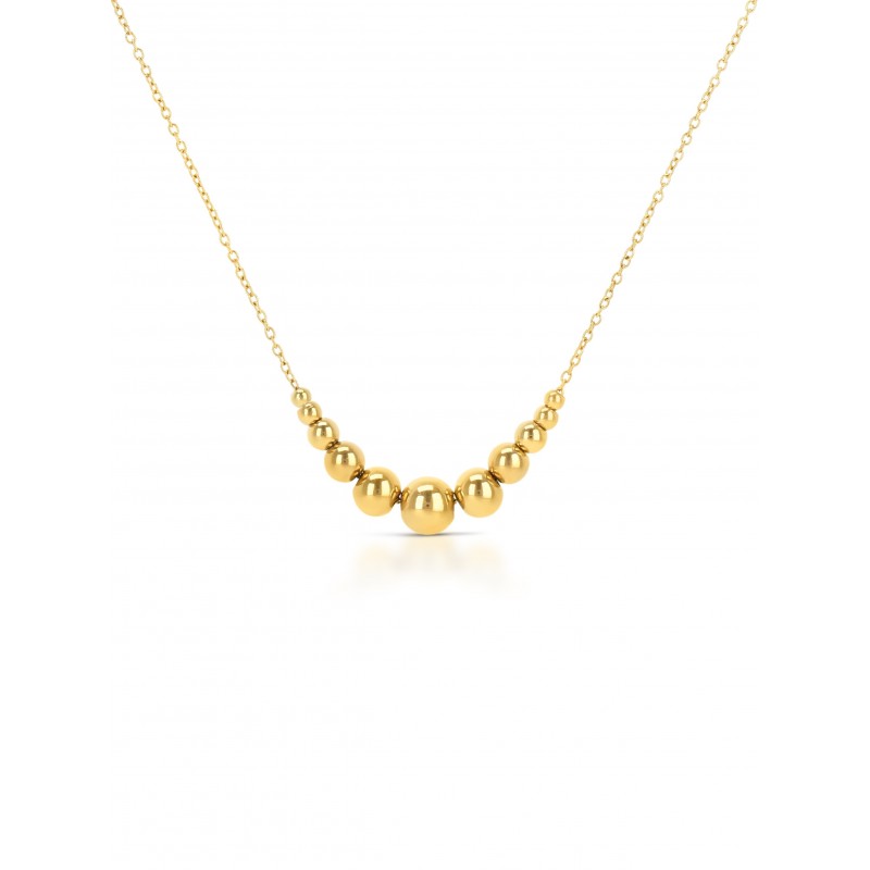 COLAR AÇO SENHORA INFINITY FINE GOLD OJIDN04G