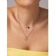 COLAR AÇO LUCKY FLOWER BICOLOR OJLFN04SG