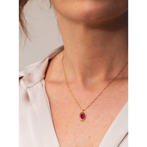 COLAR AÇO SENHORA JULY- PASSION OJNN42G