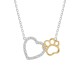 COLAR PRATA PET HEART UK.CL.1205.0112