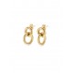 BRINCOS AÇO SENHORA LUMINOUS CIRCLE GOLD OJLE01G
