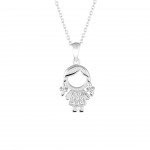 COLAR PRATA MEANINGFUL SILVER GIRL UK.CL.1110.0001