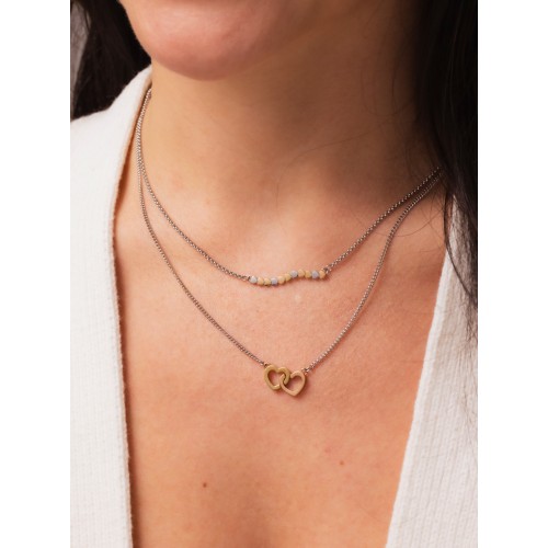 COLAR AÇO SENHORA CRAZY HEART UNITED OJCHN02T