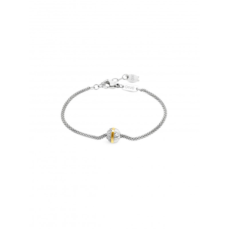 PULSEIRA AÇO SENHORA DELIGHTFUL BICOLOR OJDFB01SG