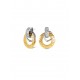 BRINCOS AÇO SENHORA DELIGHT CIRCLE BICOLOR OJDFE03SG