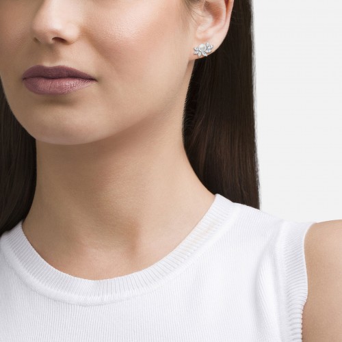 BRINCOS PRATA LEAFS PEARL SILVER UK.BR.1204.0219