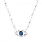 COLAR PRATA MEANINGFUL BLUE EYE UK.CL.1205.0049