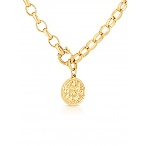 COLAR AÇO SENHORA NECKMESS POWERFULL GOLD OJNN63G
