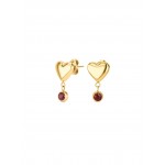 BRINCOS AÇO SENHORA RED SPARK GOLD OJRDE01G