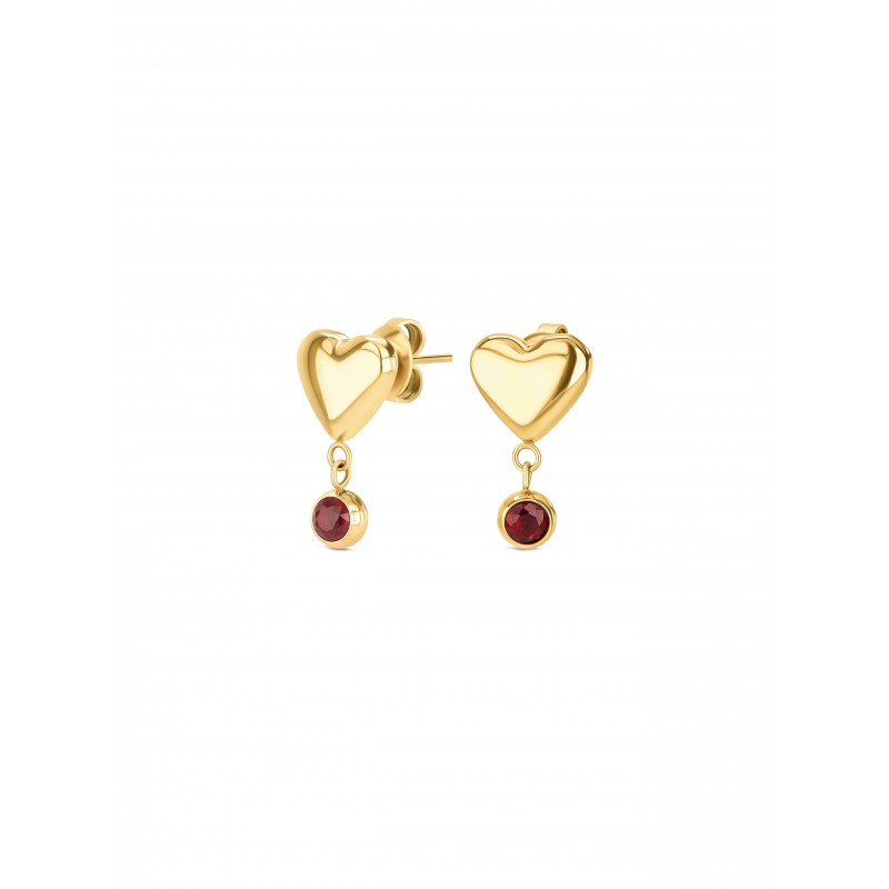 BRINCOS AÇO SENHORA RED SPARK GOLD OJRDE01G