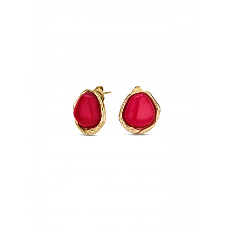 BRINCOS AÇO SENHORA RED FLAME OJRDE02G