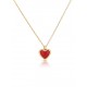 COLAR AÇO SENHORA RED FLAME GOLD OJRDN01G