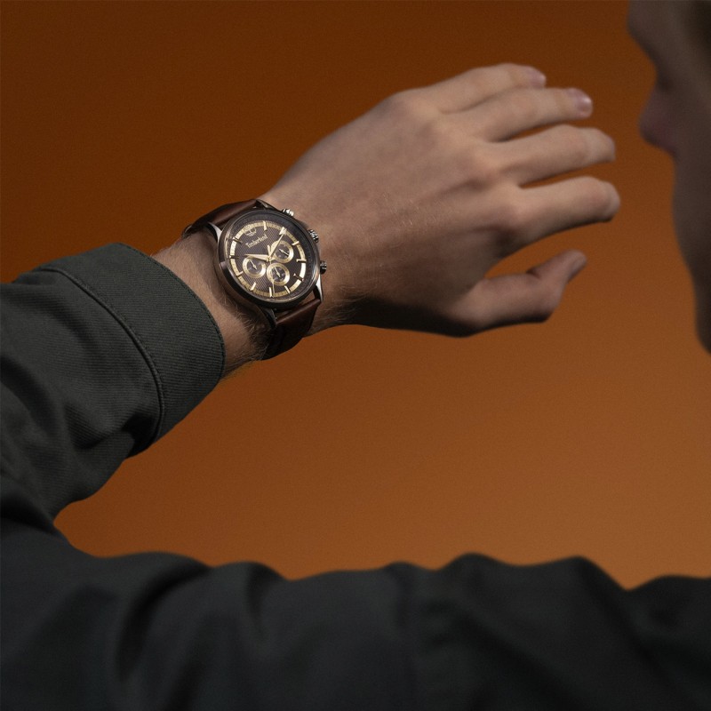 RELÓGIO BERNARDSTON CASTANHO E BRACELETE CASTANHA TDWGF0054601