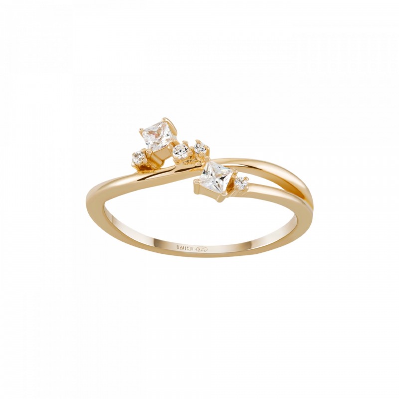 ANEL PRATA CLASSY & CHIC MULTIPLE SOLITAR GOLD UK.AN.1204.0448