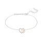 PULSEIRA PRATA CLASSY & CHIC TWO HEARTS GOLD UK.PU.1204.0055