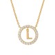 COLAR PRATA LETTER IN CIRCLE L UK.CL.1204.0299