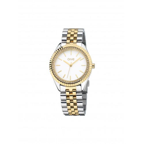 RELÓGIO SENHORA CELEBRITY BICOLOR WHITE DIAL OL9192BD32L