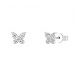 BRINCOS PRATA MIX E MATCH BUTTERFLY UK.BR.1204.0119