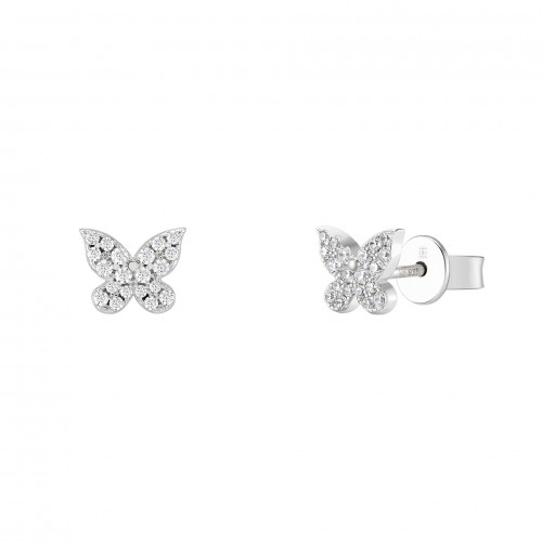 BRINCOS PRATA MIX E MATCH BUTTERFLY UK.BR.1204.0119